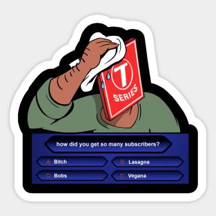 Pewdiepie VS T series Sticker